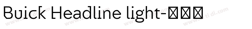 Buick Headline light字体转换